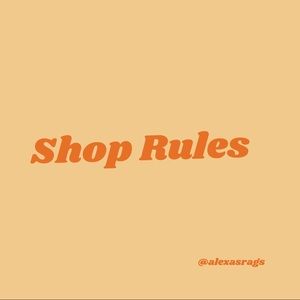 Shop Rules 🌟